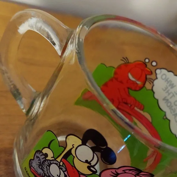 Vtg.1978 Garfield McDonald's Glass Mugs - Picture 13 of 16